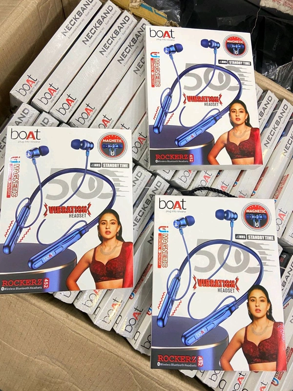 Boat Rockerz -452 Magnetic 🧲 on off+ Vibration+ Metal & Magnet 🧲 Ear+ Double Box Packing