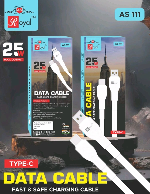 As Royal As-111 USB To Type C Port Box Pecking Cable 