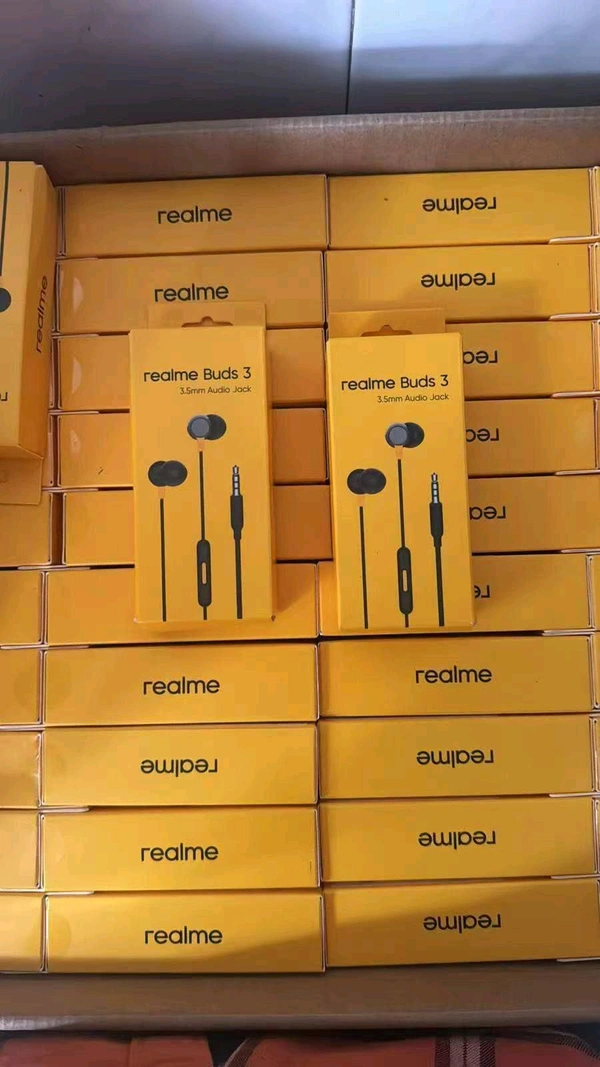 Realme Buds 3 Audio 3.5mm Jack 100% Original Different Serial Number Box Pecking Earphone 