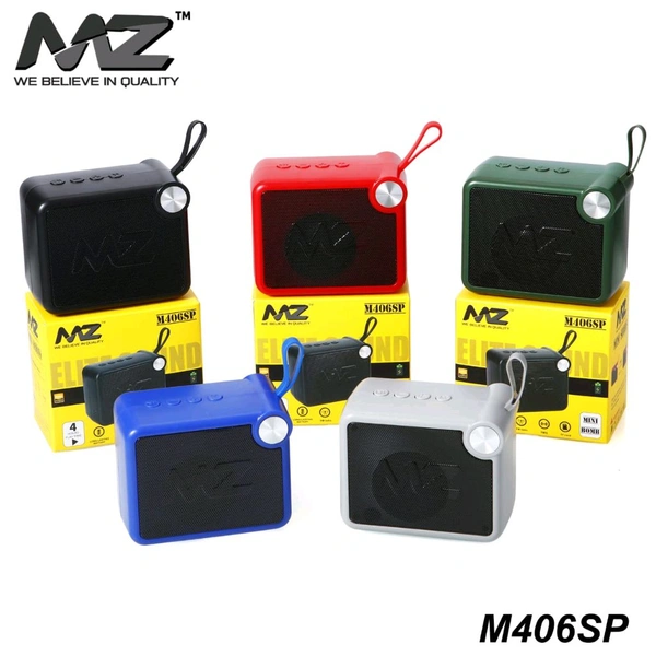 MZ M-406 Mini Bomb Series Wireless Speaker (Type C Charging Port, Fm Radio, Tws Connectivity,Tf Card)