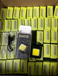 New Rechargeable Waterproof Mini Keychain FlashLight 