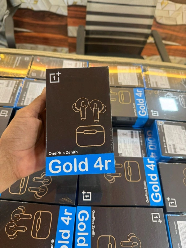 One Plus Gold 4r Heavy Golden Edition Premium Quality Earbuds 