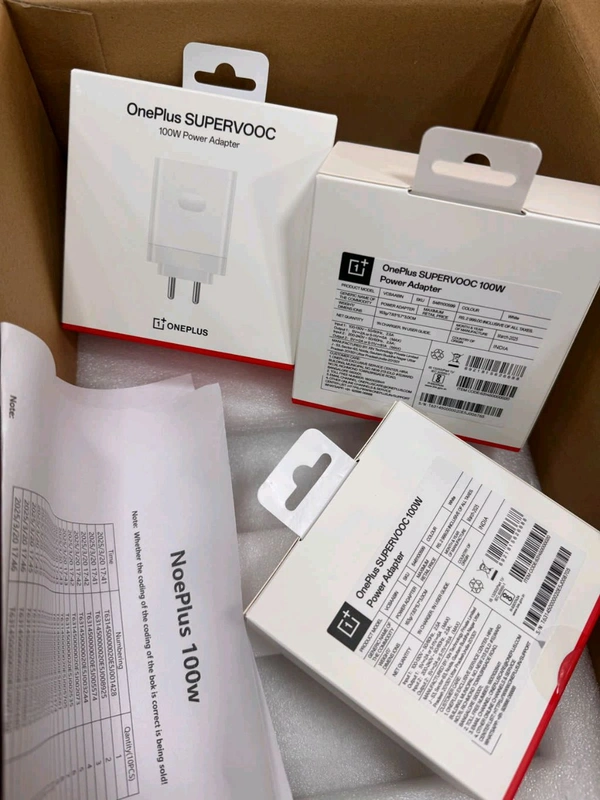 OnePlus Super Vooc 100Wts Pure Og 100% Power Adapter (Serial Numbering)