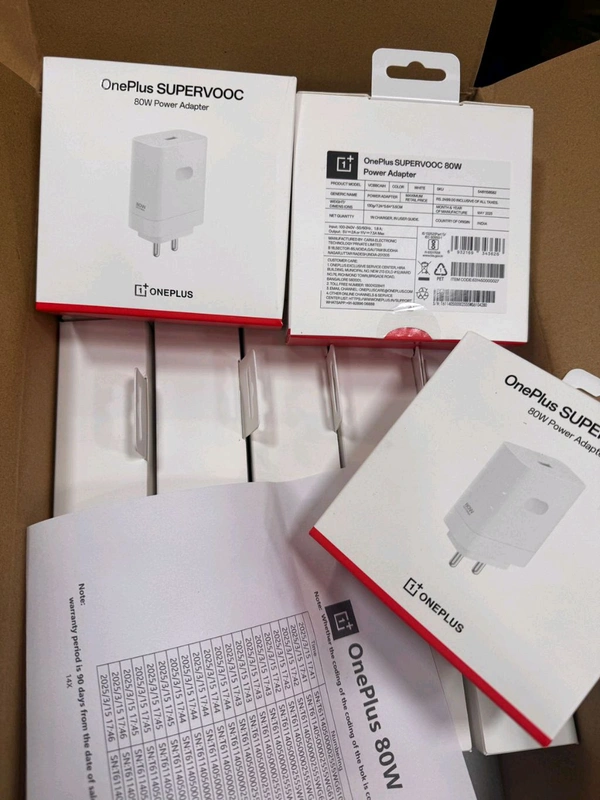 OnePlus Super Vooc 80Wts Pure Og 100% Power Adapter (Serial Numbering)