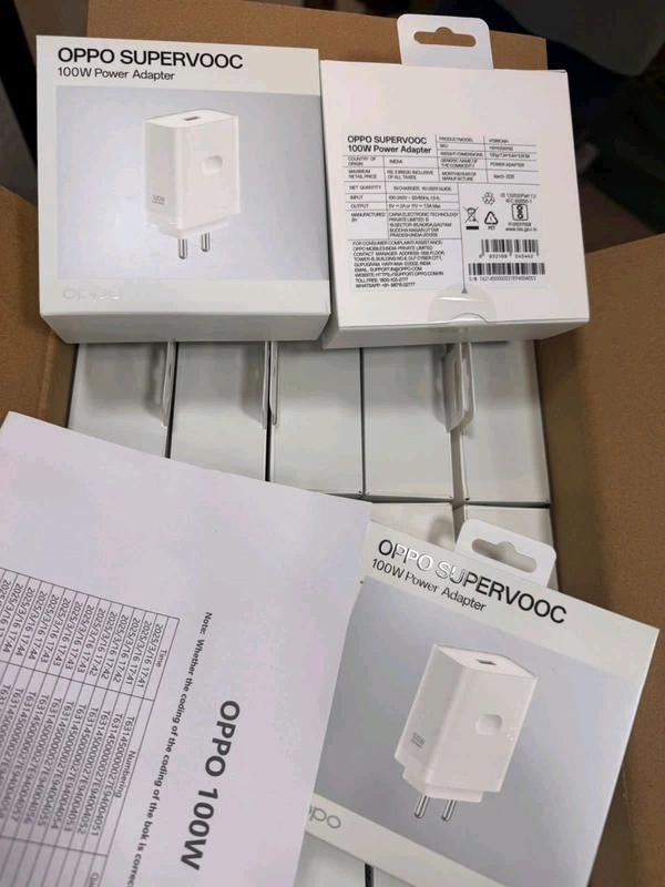 Oppo Super Vooc 100Wts 💯% Pure Og Power Adapter (Care Original)