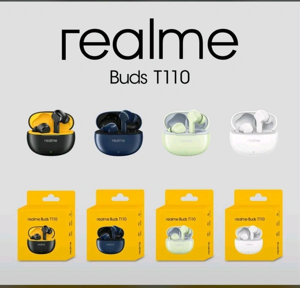 Realme New T-110 Og Heavy Quality Earbuds (3 Different Colour)