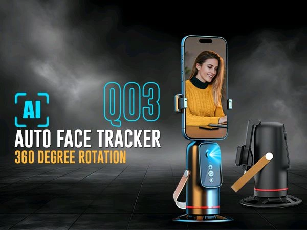 New 🆕 Q-03 Gimbal 360° Rotation , Auto Face Tracking ( Live Broadcast , Face Tracking , Gesture 🙌 Control)