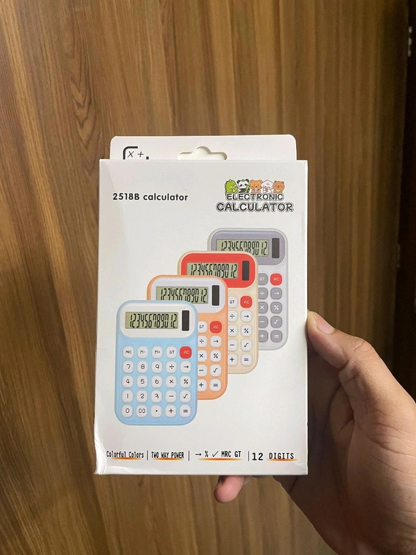 New 🆕 2518 B Electronic Calculator (Colourful Colour , Two Way Power 