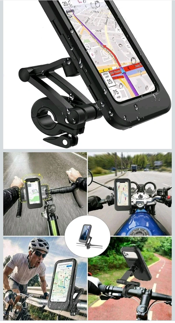 New 🆕🆕 Waterproof Case For Phone Holder (360° Free Rotation , Motorcycle 🏍️ , Bicycle 🚲)