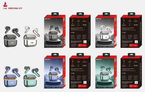 Boat IVY 💯% Og 1st Quality All Shiny ✨ Heavy weight big Box Packing Bass Sound Earbuds 