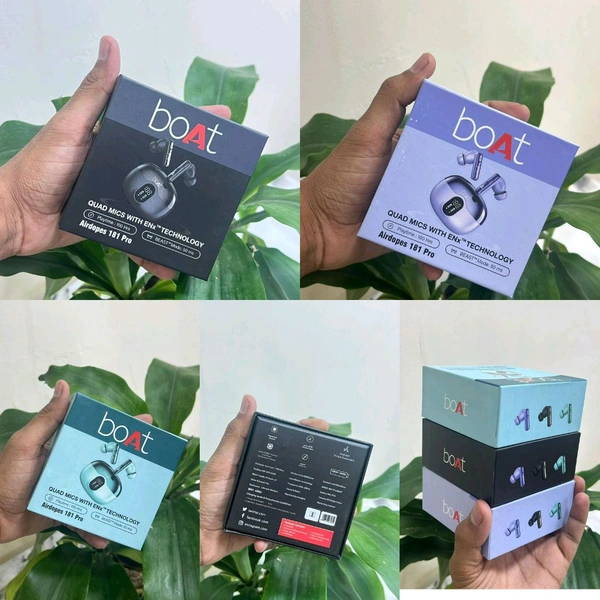 Boat Airdopes 181 Pro (Display )Magnetic Suction Design Good Quality (4 Colour)