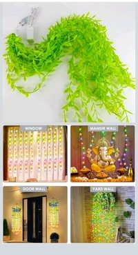 🌿 MZ-306 Green Leaf Curtain Lights | 200 LED | Multicolor Decoration Light
