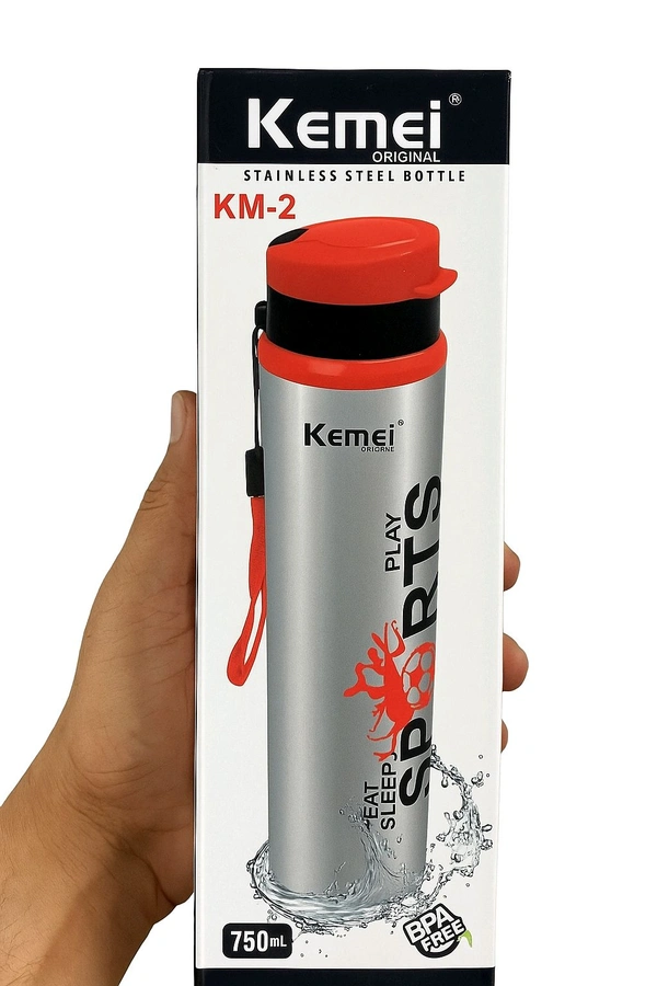 Kemei Orginal KM-02 Stainless Steel Water Bottle ( 750Ml )