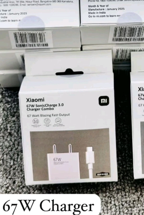 Mi Xiaomi 67 Watt Blazing Fast Output ( Type-c Cable 6A )