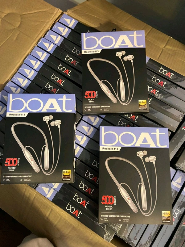 Boat Rockerz 113 Magnetic 🧲 On Off Full Vibration metal & Magnet 🧲 Ear Nackband 