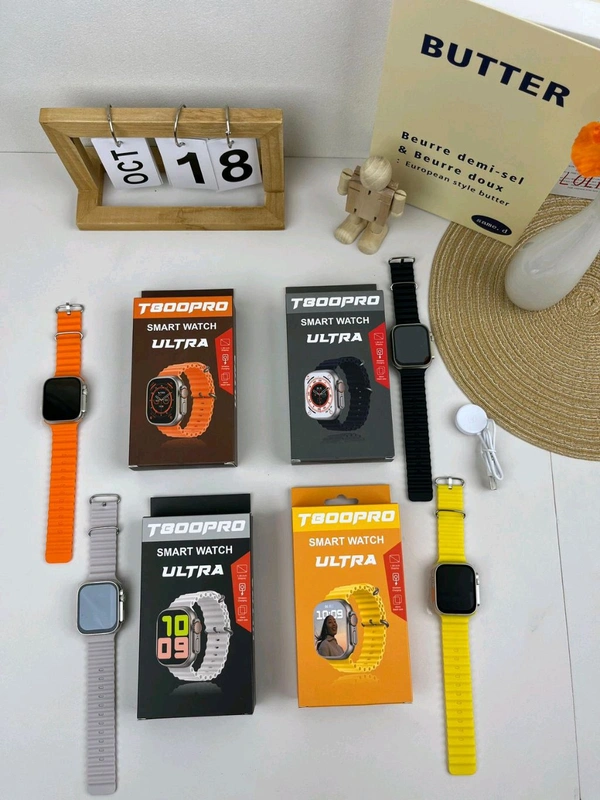 New 🆕 T-800 Pro Ultra Smart Watch (Full Display , Wireless Charger , 49mm Strap)