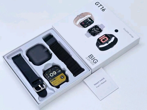 New 🆕 GT-16 Double Starp Big 2.01 Infinity Display Smart Watch (Og Quality 3 Different Colour)