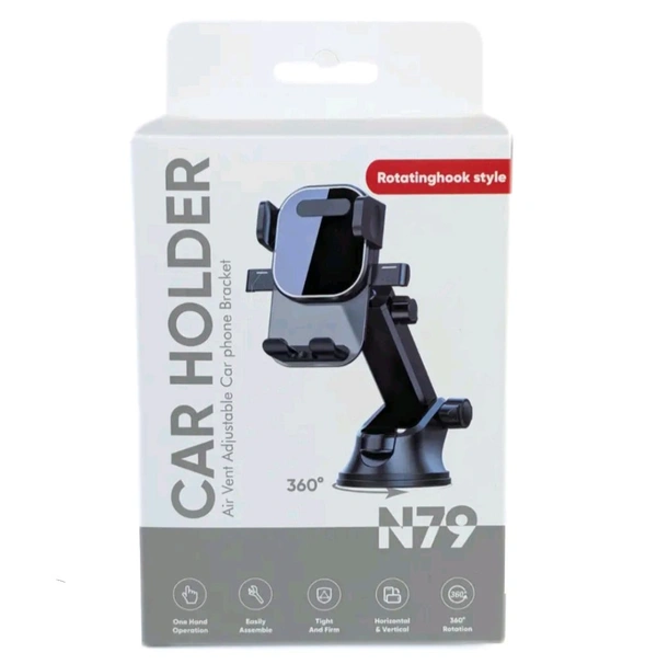 New N-79 Rotatinghook Style 360° Car Holder (Air Vent Adjustable Car Phone Holder)
