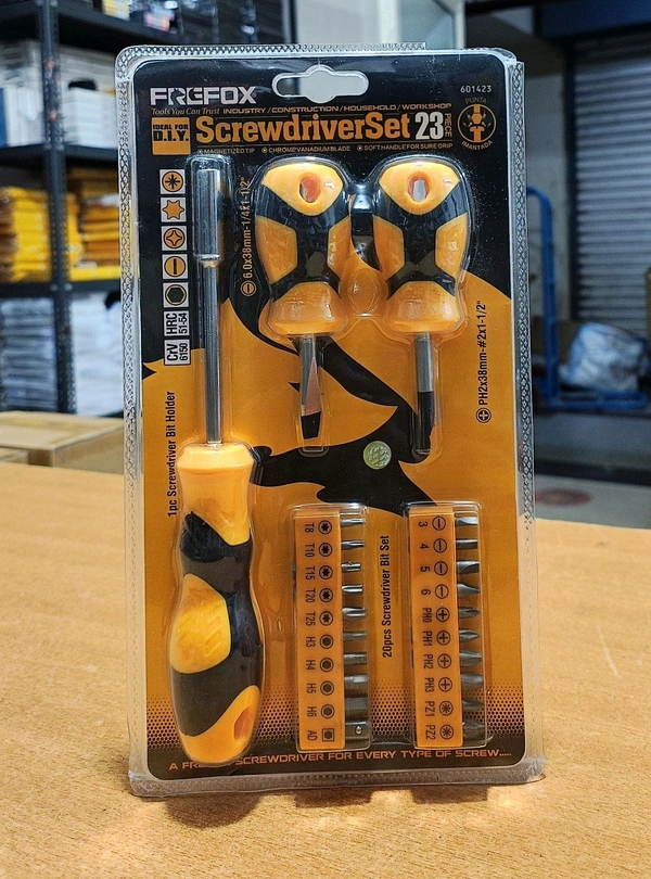 Bluehue® New Screw Driver Set (23Pcs , Use For Industry , Construction , Household & Workshop 