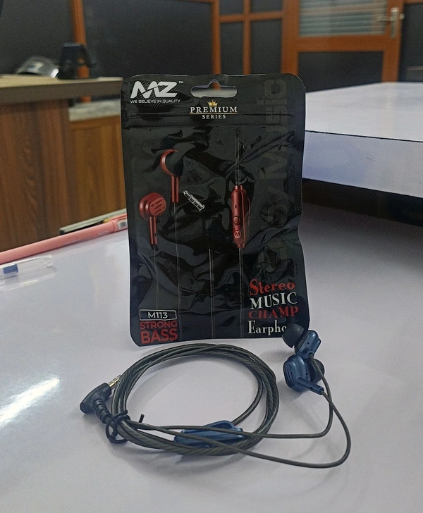 MZ New Premium Series M-113 Stereo Sound Champ Earphone 