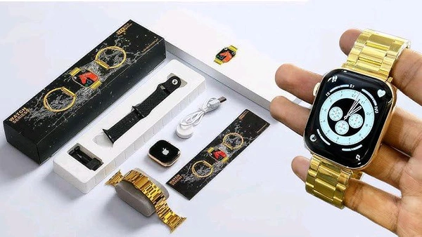 Series 10 Big 2.09" Display Gold Edition Double Starp Heavy Premium Quality Smart 🤓 Watch ⌚