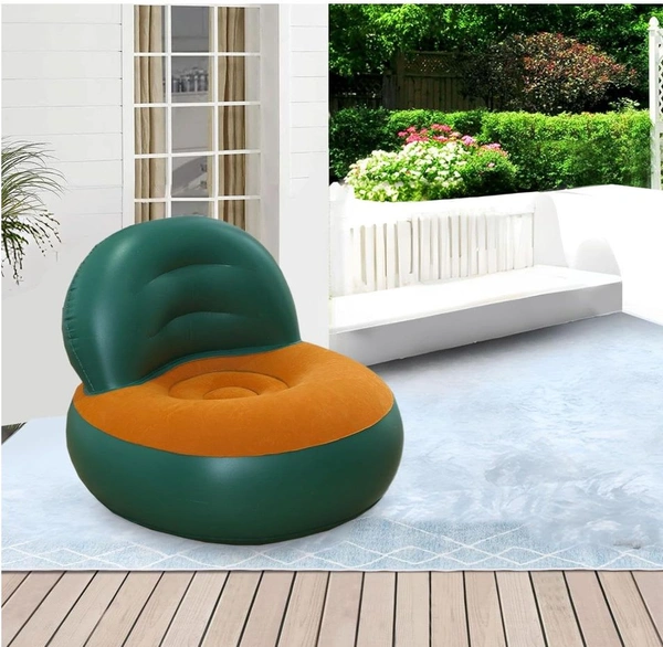 Inflatable Air Sofa Single Size (Leedsooy 85000 , Fresh Breathable, Anti Rollover , Strong Bearing Capacity)