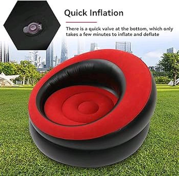 New Single Air Chair (Inflatable, Vacation, Camping, Indoor Useful)