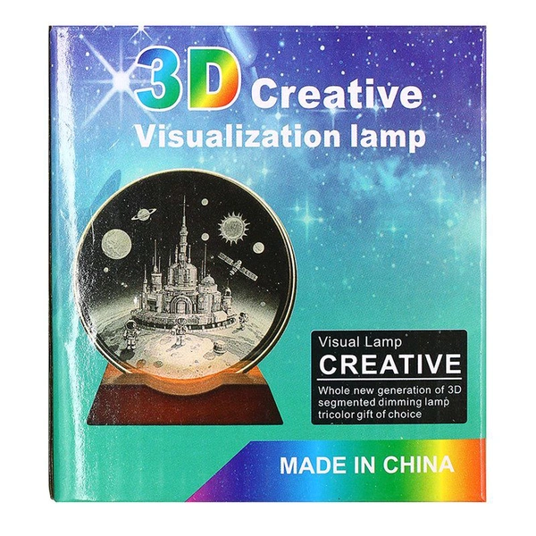 3D Creative Visualisation Lamp (Visual Lamp Creative, Usb Plug)