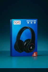 Boat New Rockerz-550 Wireless Heavy Premium Quality Headphones (Adjustable Headband ! Support TF Card ! Aux Port ! Control Button ⏏️ )