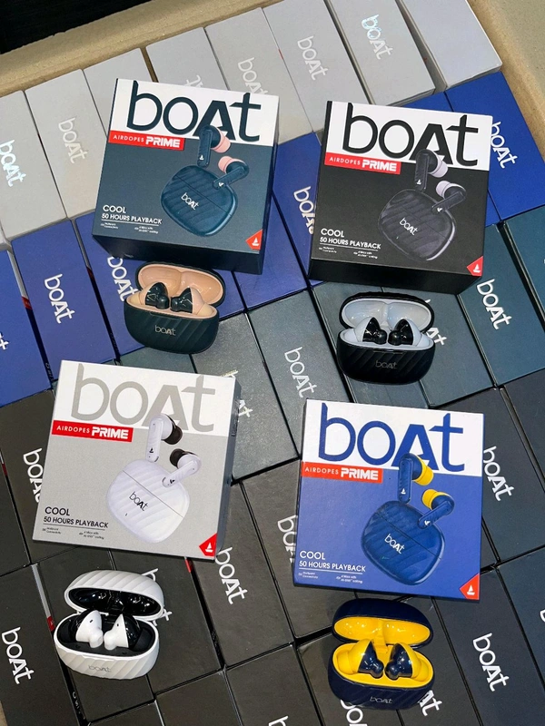 Boat New Prime Heavy Premium Quality Earbuds ✨ (4 Different Unique Colours , Hard Box , Type C Port)