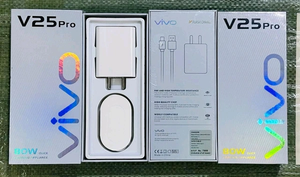 Vivo V25 Pro (80Wts ) Flash⚡️Charge 💯% Og Quality Charger 