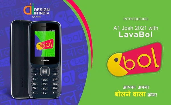 Lava A1 Josh (with BOL Feature) Dual Sim Keypad Mobile Phone | Long-Lasting Battery Auto Call Recording ( Service Center Warranty )