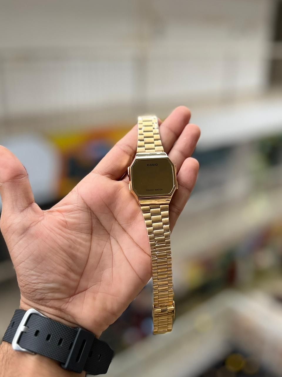 Casio touch watch online rose gold