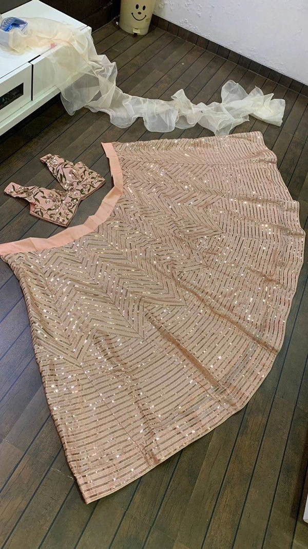 Prayosha Elegant Kasturi Silk Lehenga with Ruffle Dupatta - M