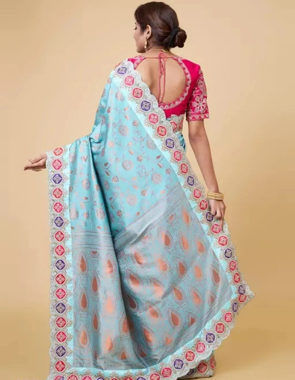 Neha Collection Designer Party Wear Banarasi Silk Saree