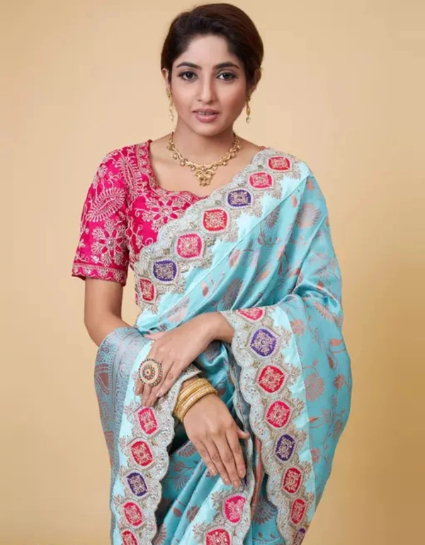 Neha Collection Designer Party Wear Banarasi Silk Saree