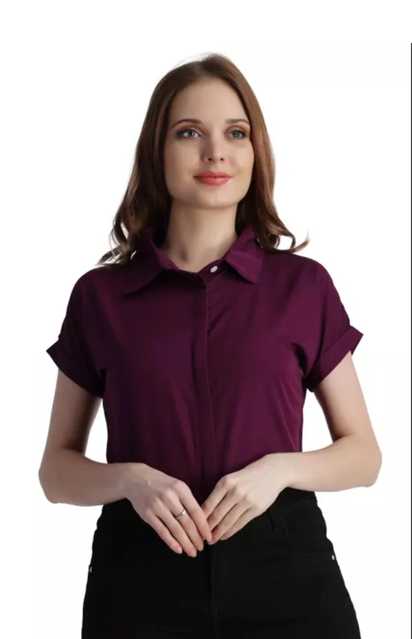 Neha Collection Women Formal Shirts - Purple, XXL