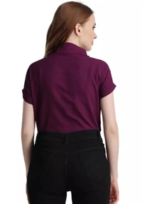 Neha Collection Women Formal Shirts - Purple, XXL