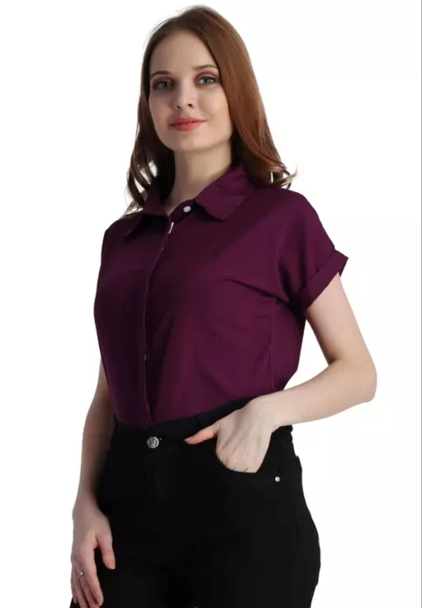 Neha Collection Women Formal Shirts - Purple, XXL