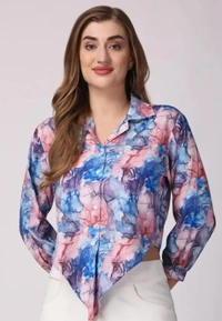 Neha Collection Women Stylish Crop Shirt - XL