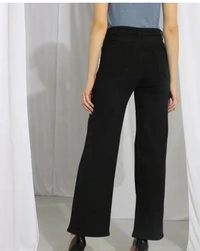 Neha Collection Women High Rise Straight Jeans - Black, 28