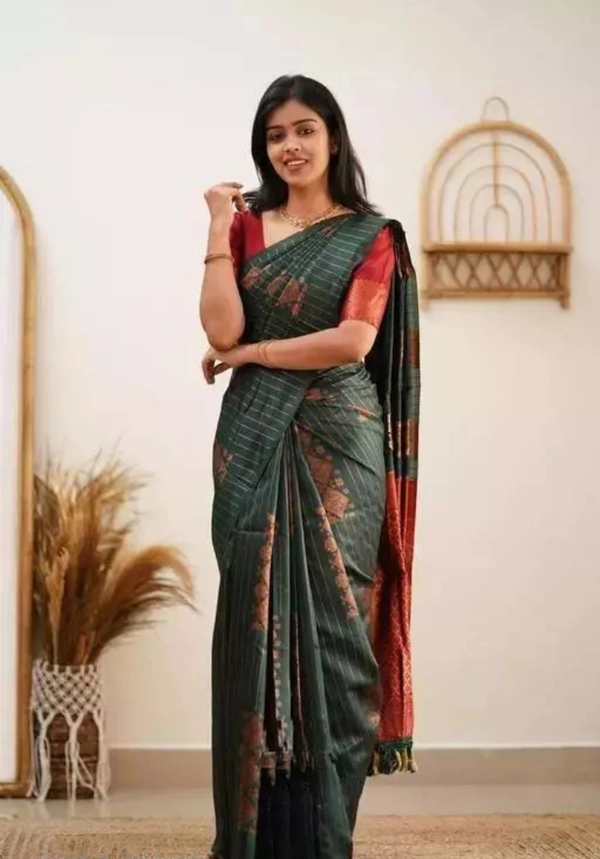Banarasi Silk Women Designer Banarasi Soft Silk Saree - Nandor