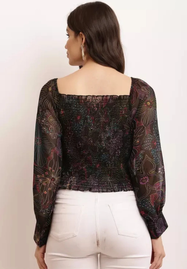Neha Collection Women Trendy Crop Top - Black, M