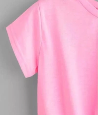 Neha Collection Women Stylish For T-shirt - Lavender Rose, L
