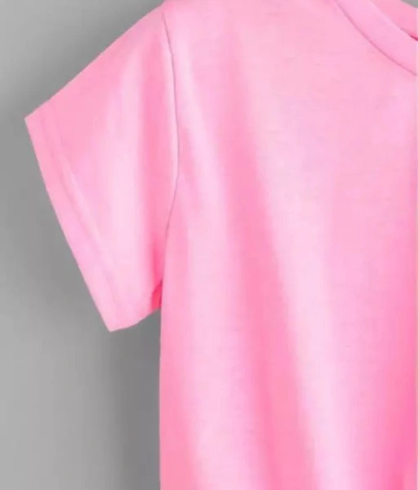 Neha Collection Women Stylish For T-shirt - Lavender Rose, L