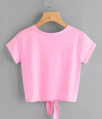 Neha Collection Women Stylish For T-shirt - Lavender Rose, L