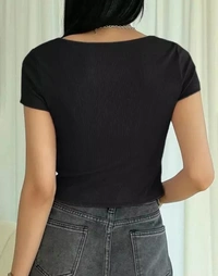 Neha Collection Women Fancy Muskan Top - Black, XXL