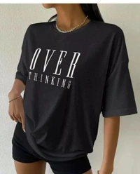 Neha Collection  Women Stylish T-shirt - Black, S