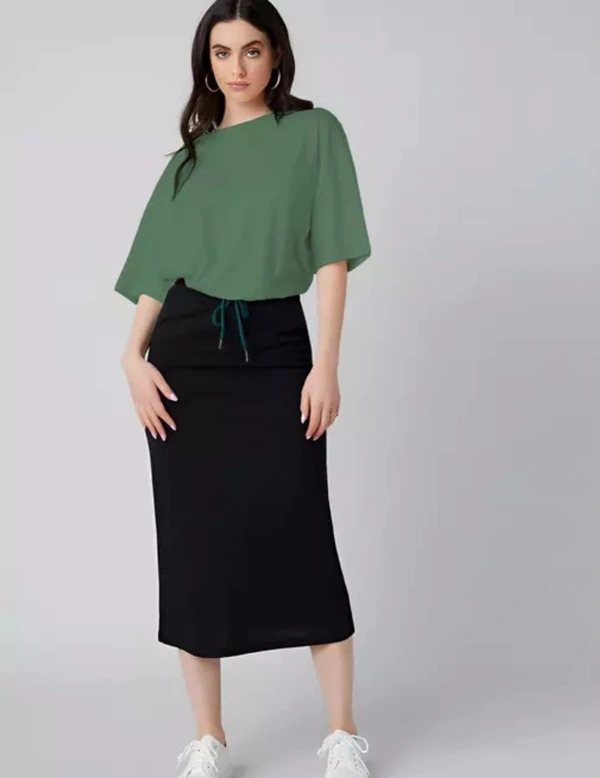 Neha Collection Women Stylish Tshirt - XL, Green