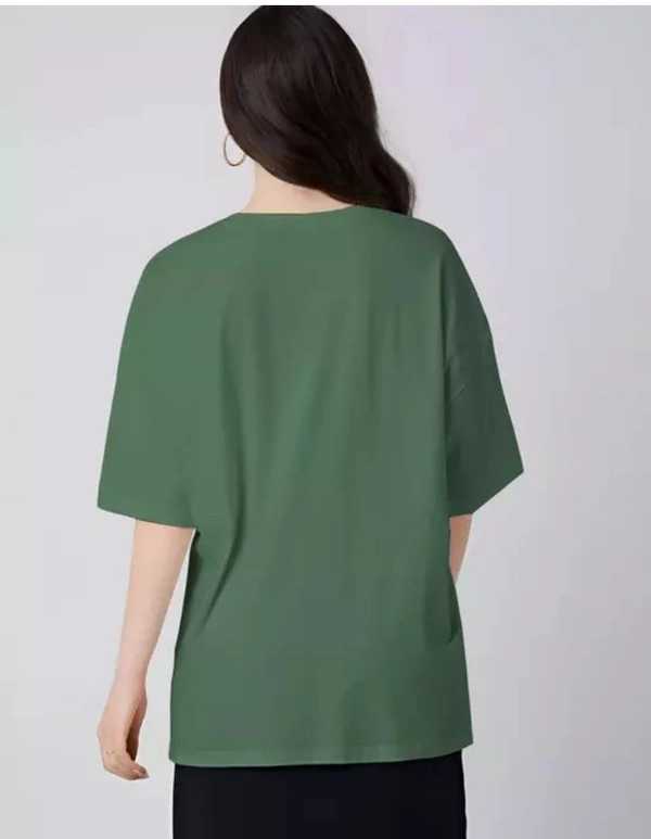 Neha Collection Women Stylish Tshirt - XL, Green